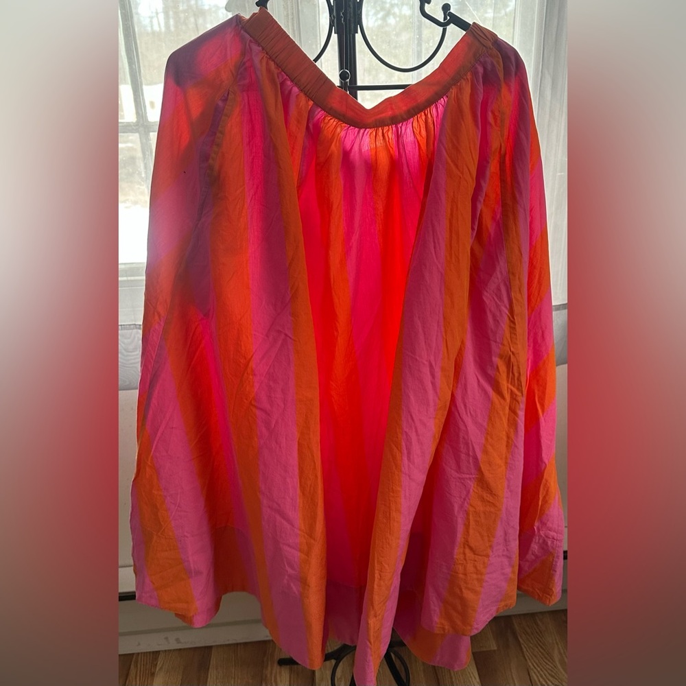 (NWT) Free People Pink Combo Striped Skirt